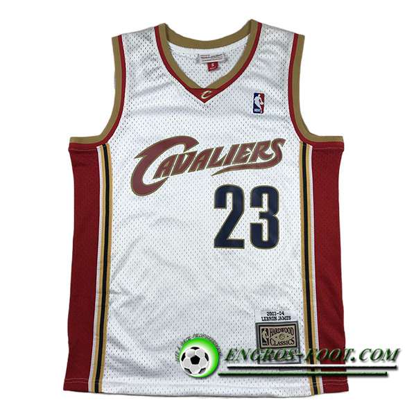 Maillot Cleveland Cavaliers (JAMES #23) 2023/24 Blanc