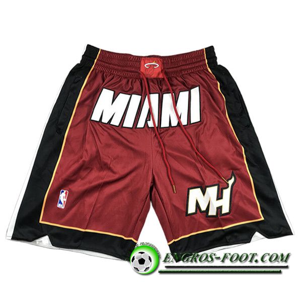 Shorts NBA Miami Heat 2023/24 Rouge