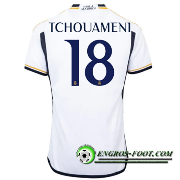 Maillot de Foot Real Madrid (TCHOUAMÉNI #18) 2023/2024 Domicile