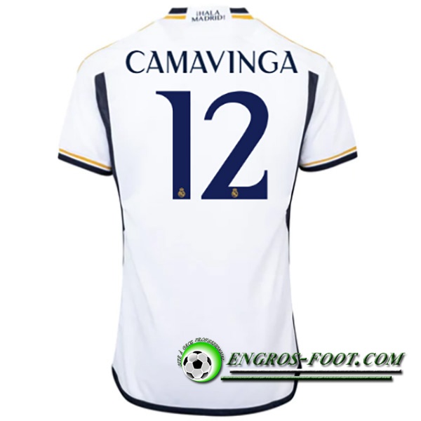 Maillot de Foot Real Madrid (CAMAVINGA #12) 2023/2024 Domicile