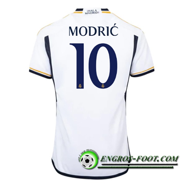 Maillot de Foot Real Madrid (MODRIC #10) 2023/2024 Domicile