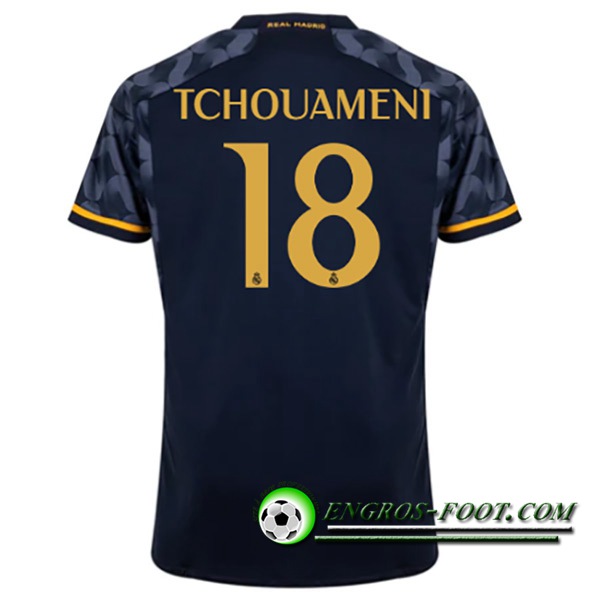 Maillot de Foot Real Madrid (TCHOUAMÉNI #18) 2023/2024 Exterieur