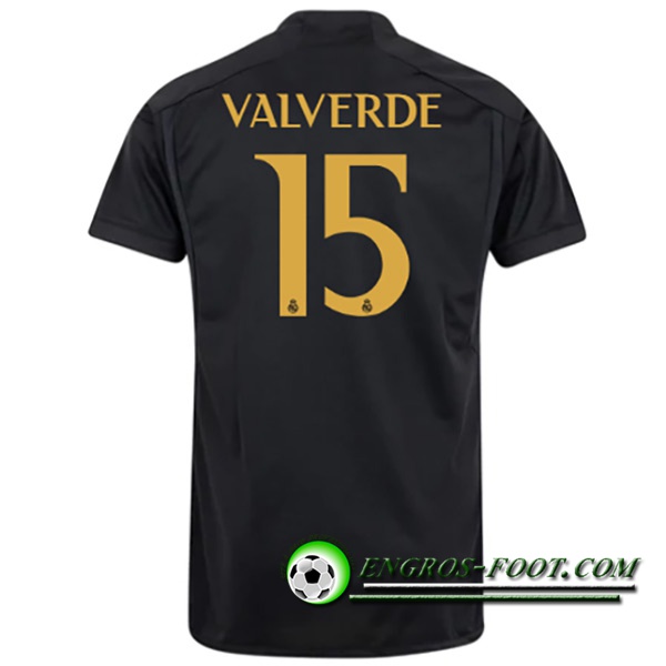 Maillot de Foot Real Madrid (VALVERDE #15) 2023/2024 Third