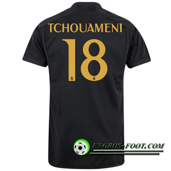 Maillot de Foot Real Madrid (TCHOUAMÉNI #18) 2023/2024 Third