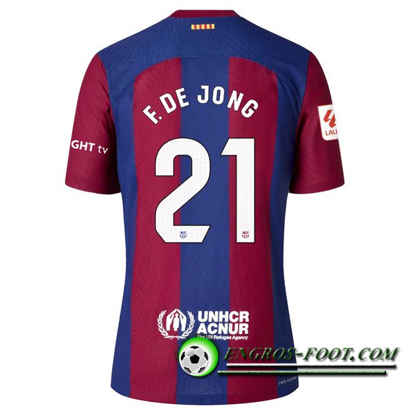 Maillot de Foot Barcelona (F. DE JONG #21) 2023/2024 Domicile