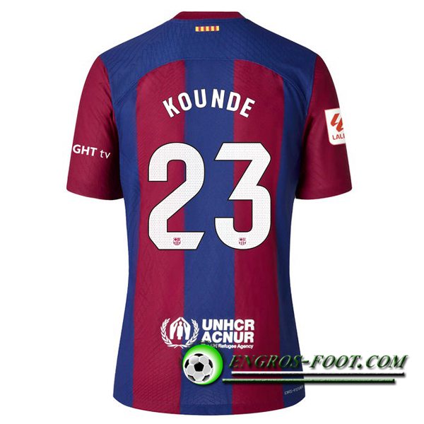 Maillot de Foot Barcelona (KOUNDE #23) 2023/2024 Domicile