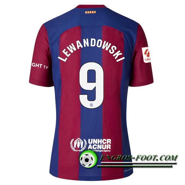 Maillot de Foot Barcelona (LEWANDOWSKI #9) 2023/2024 Domicile