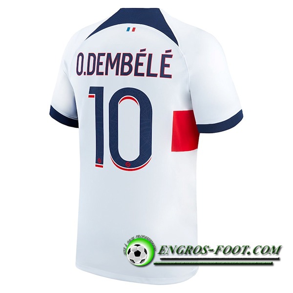 Maillot de Foot PSG (O.DEMBÉLÉ #10) 2023/2024 Exterieur