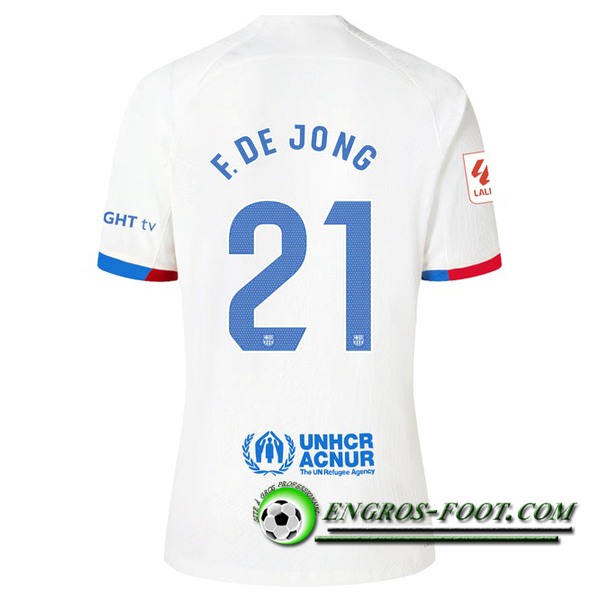 Maillot de Foot Barcelona (F. DE JONG #21) 2023/2024 Exterieur