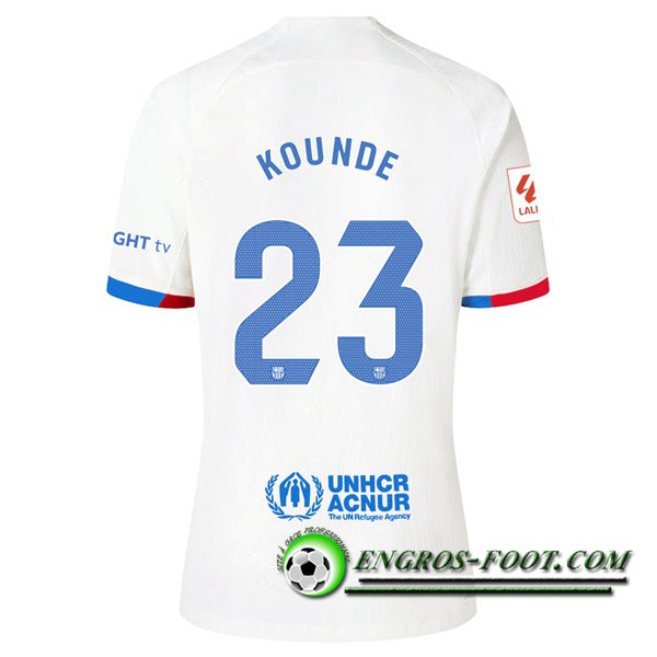 Maillot de Foot Barcelona (KOUNDE #23) 2023/2024 Exterieur