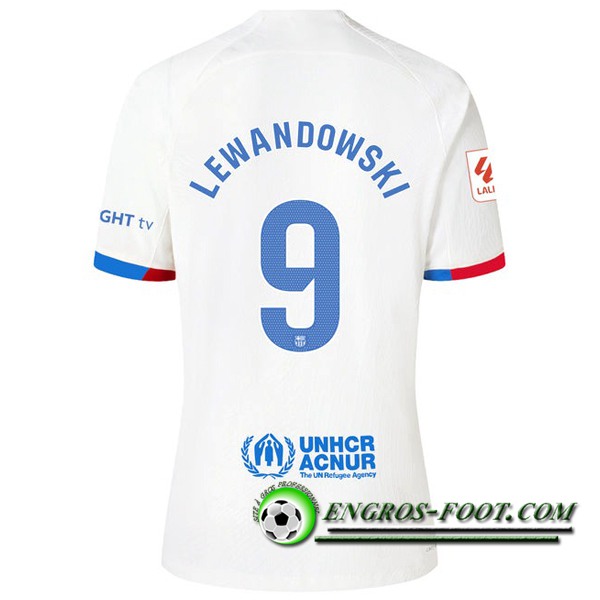 Maillot de Foot Barcelona (LEWANDOWSKI #9) 2023/2024 Exterieur