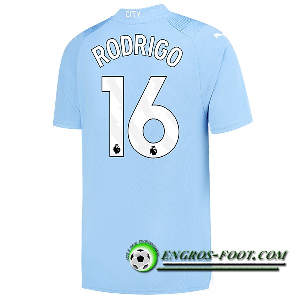 Maillot de Foot Manchester City (RODRIGO #16) 2023/2024 Domicile