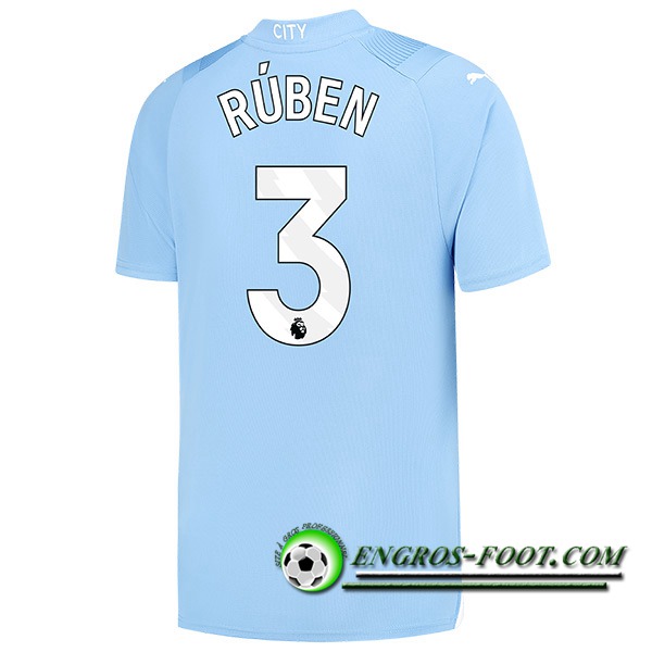 Maillot de Foot Manchester City (RÚBEN #3) 2023/2024 Domicile