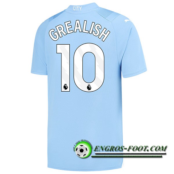 Maillot de Foot Manchester City (GREALISH #10) 2023/2024 Domicile