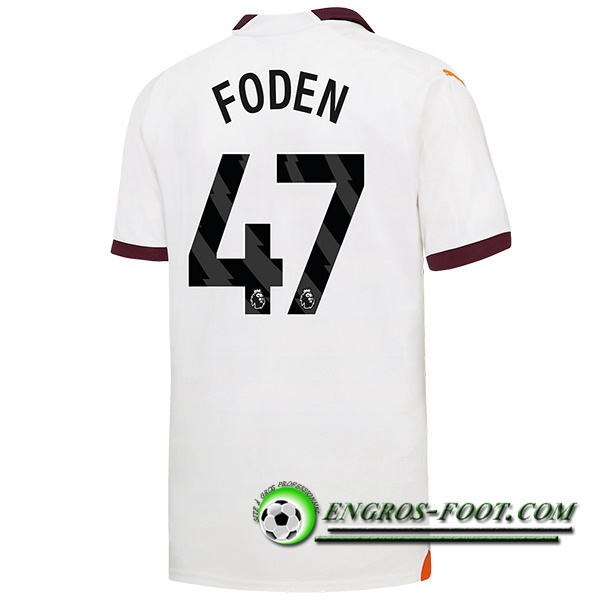 Maillot de Foot Manchester City (FODEN #47) 2023/2024 Exterieur