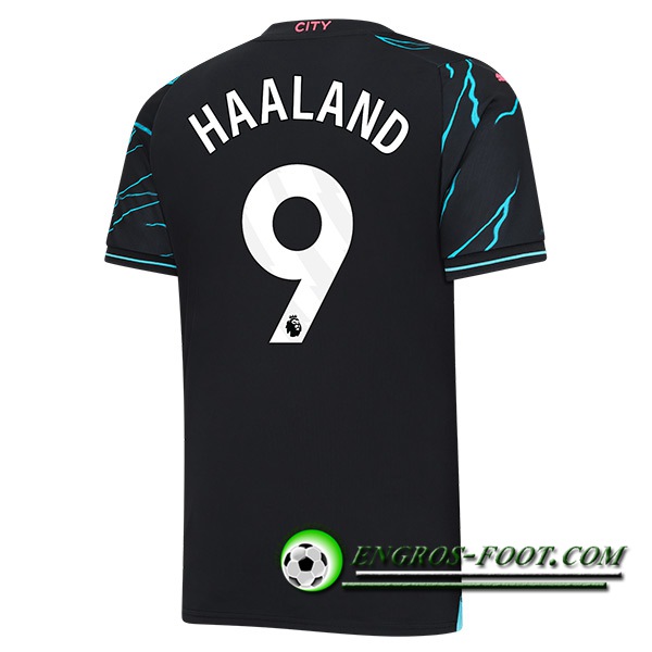 Maillot de Foot Manchester City (HAALAND #9) 2023/2024 Third