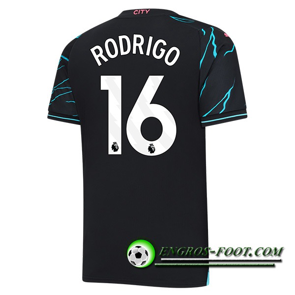 Maillot de Foot Manchester City (RODRIGO #16) 2023/2024 Third