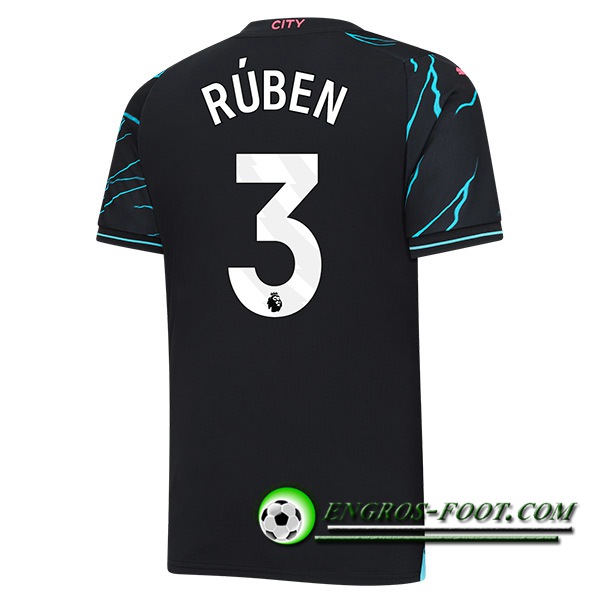 Maillot de Foot Manchester City (RÚBEN #3) 2023/2024 Third