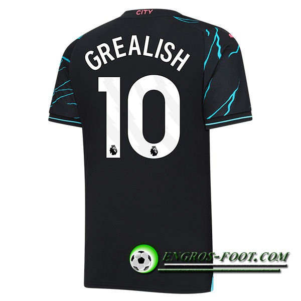 Maillot de Foot Manchester City (GREALISH #10) 2023/2024 Third