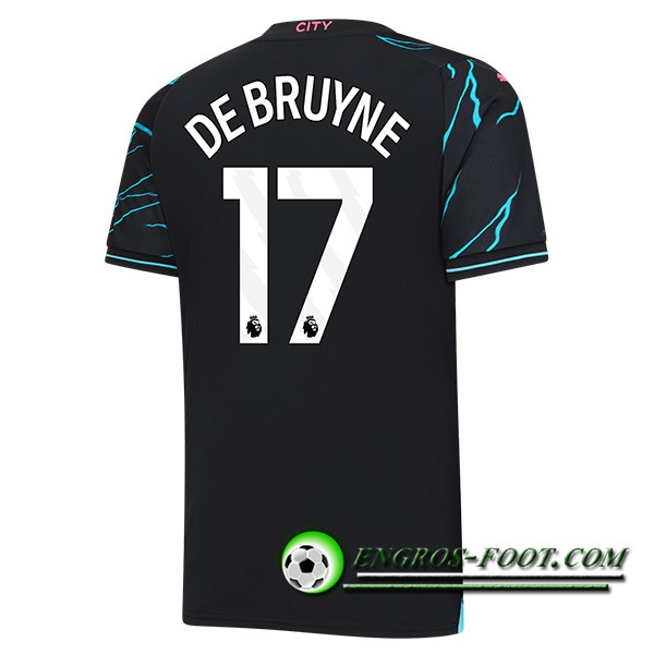 Maillot de Foot Manchester City (DE BRUYNE #17) 2023/2024 Third