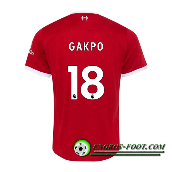 Maillot de Foot Liverpool (GAKPO #18) 2023/2024 Domicile