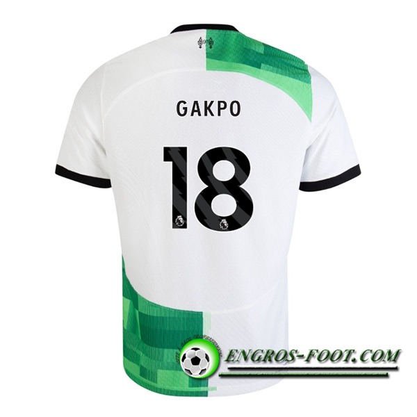 Maillot de Foot Liverpool (GAKPO #18) 2023/2024 Exterieur