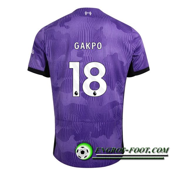 Maillot de Foot Liverpool (GAKPO #18) 2023/2024 Third