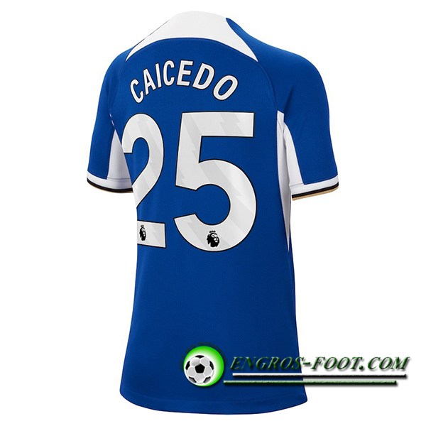 Maillot de Foot Chelsea (CAICEDO #25) 2023/2024 Domicile