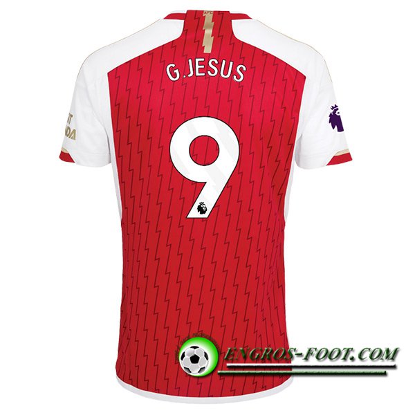 Maillot de Foot Arsenal (G.JESUS #9) 2023/2024 Domicile