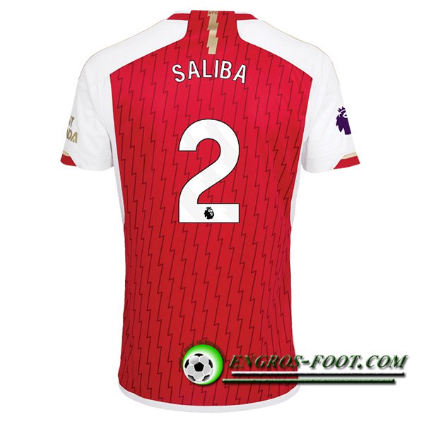 Maillot de Foot Arsenal (SALIBA #2) 2023/2024 Domicile