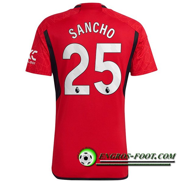 Maillot de Foot Manchester United (SANCHO #25) 2023/2024 Domicile