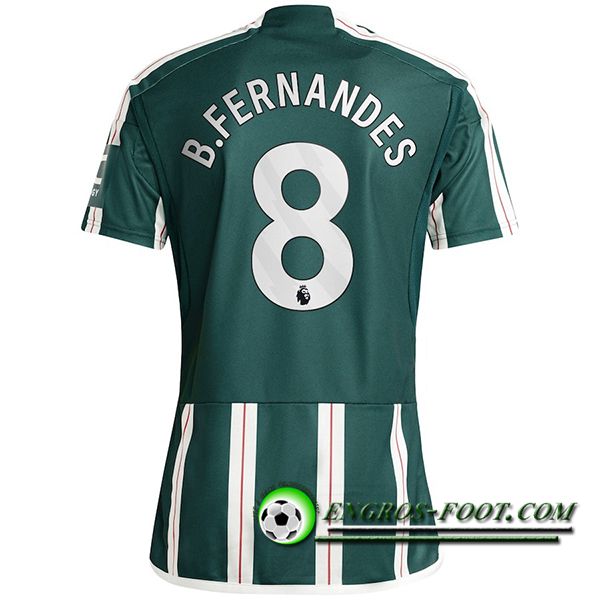 Maillot de Foot Manchester United (B. FERNANDES #8) 2023/2024 Exterieur