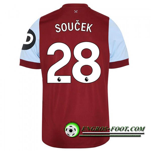 Maillot de Foot West Ham (SOUCEK #28) 2023/2024 Domicile