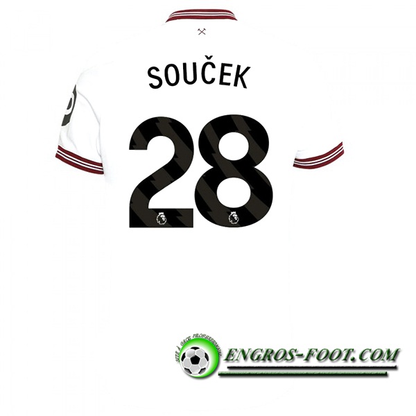 Maillot de Foot West Ham (SOUCEK #28) 2023/2024 Exterieur