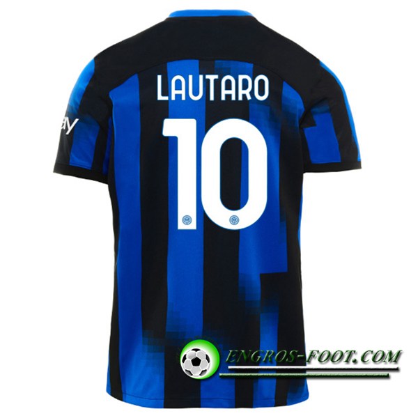 Maillot de Foot Inter Milan (LAUTARO #10) 2023/2024 Domicile