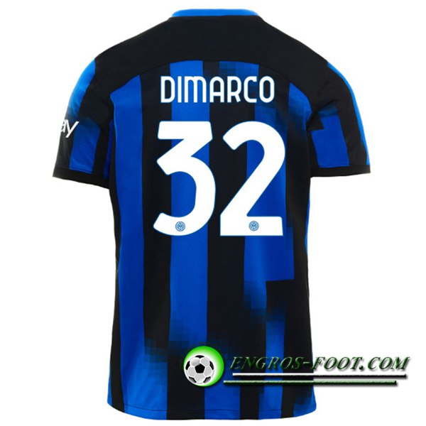 Maillot de Foot Inter Milan (DIMARCO #32) 2023/2024 Domicile