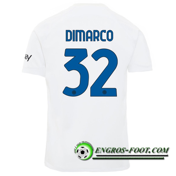 Maillot de Foot Inter Milan (DIMARCO #32) 2023/2024 Exterieur