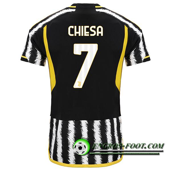 Maillot de Foot Juventus (CHIESA #7) 2023/2024 Domicile