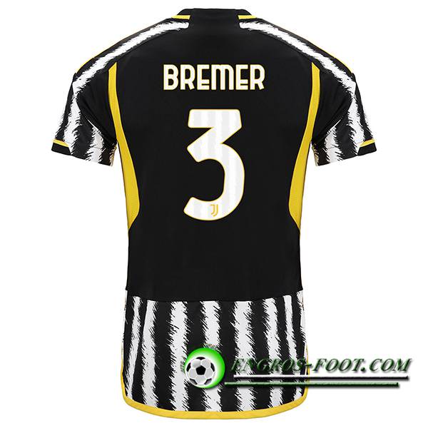 Maillot de Foot Juventus (BREMER #3) 2023/2024 Domicile