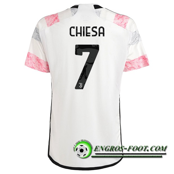 Maillot de Foot Juventus (CHIESA #7) 2023/2024 Exterieur