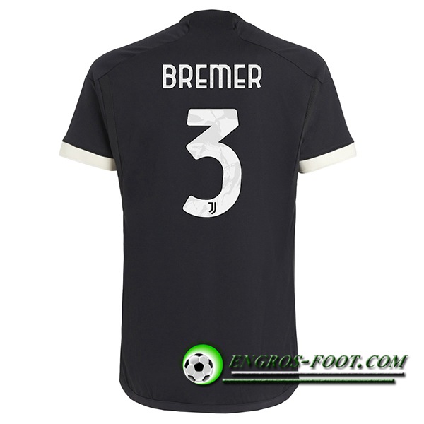 Maillot de Foot Juventus (BREMER #3) 2023/2024 Third