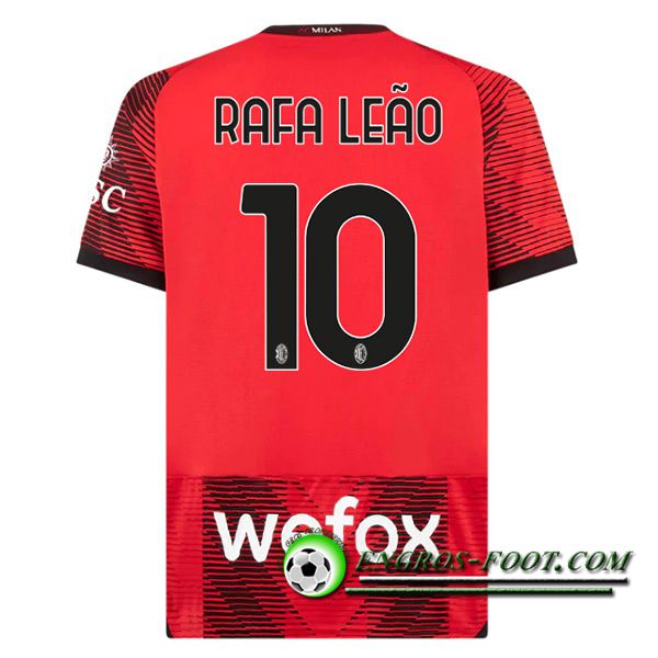 Maillot de Foot AC Milan (RAFAEL LEÃO #10) 2023/2024 Domicile