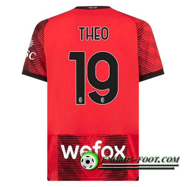 Maillot de Foot AC Milan (THEO #19) 2023/2024 Domicile