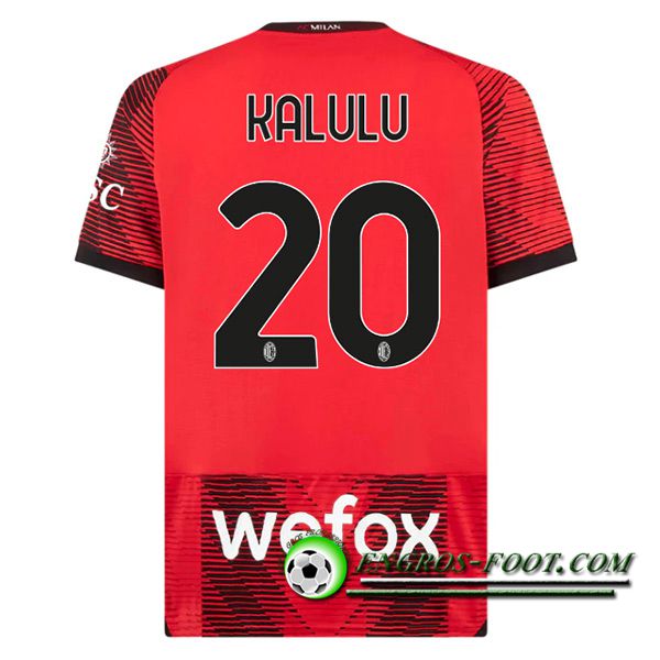 Maillot de Foot AC Milan (KALULU #20) 2023/2024 Domicile