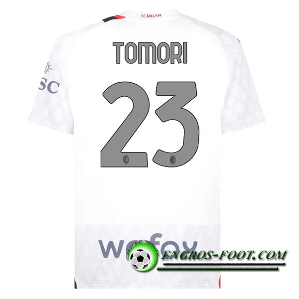 Maillot de Foot AC Milan (TOMORI #23) 2023/2024 Exterieur