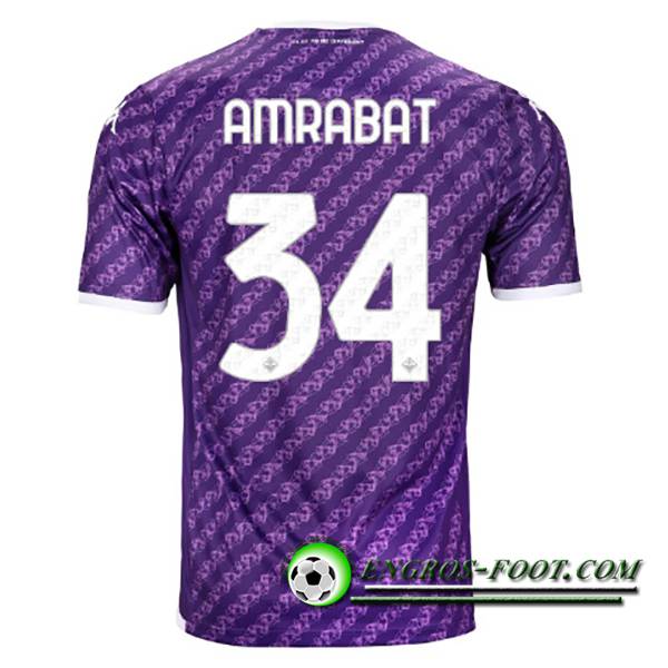 Maillot de Foot ACF Fiorentina (AMRABAT #34) 2023/2024 Domicile