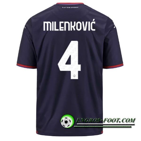 Maillot de Foot ACF Fiorentina (MILENKOVIC #4) 2023/2024 Third