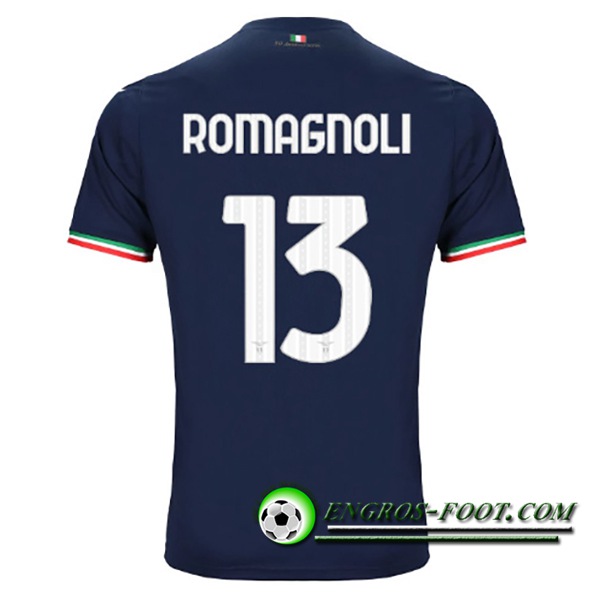 Maillot de Foot SS Lazio (ROMAGNOLI #13) 2023/2024 Exterieur