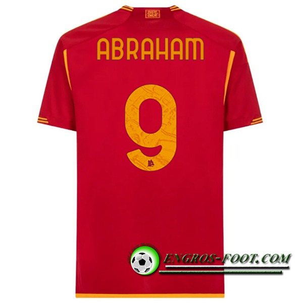 Maillot de Foot As Rome (ABRAHAM #9) 2023/2024 Domicile