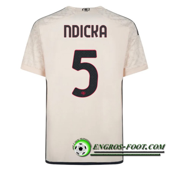 Maillot de Foot As Rome (NDICKA #5) 2023/2024 Exterieur